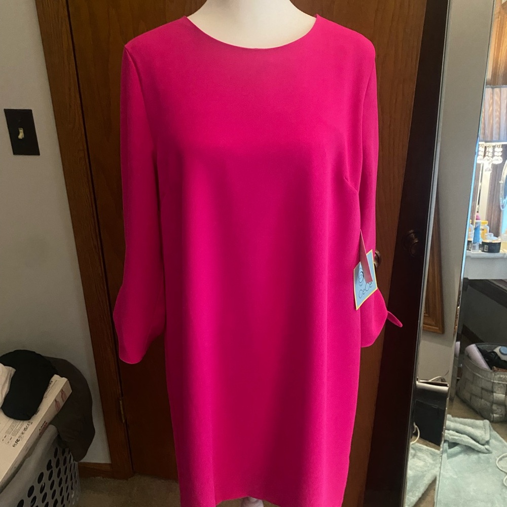 Hot pink cocktail dress from Nordstrom.